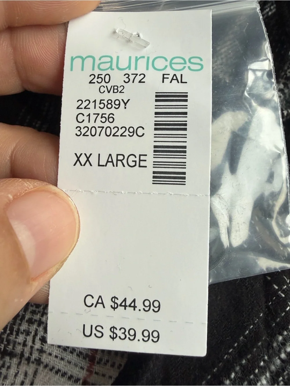 Maurices casual plaid